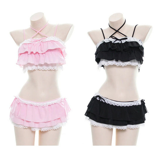 Cute Multilayer Ruffle Bikini