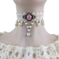 Vintage Rose Lace Choker Necklace