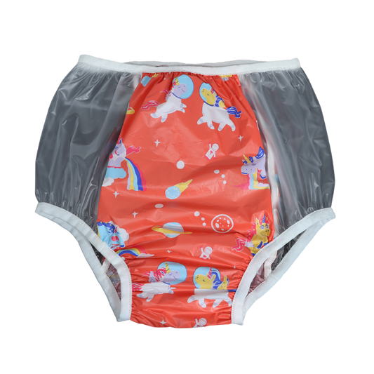 ABDL PVC Adult Baby Plastics Bikini Pants New Underwear Color Red