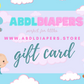 ABDL Diapers Gift Card