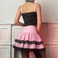 Cute Lace Trimmed Pink Cake Skirt
