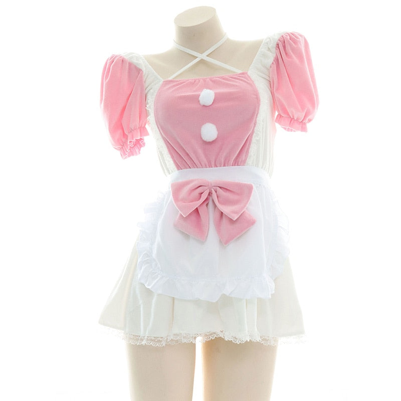 Cute Apron Dress With Bow