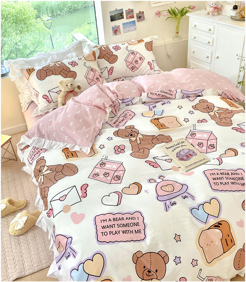 Little Bear 100% Cotton Bedding Set