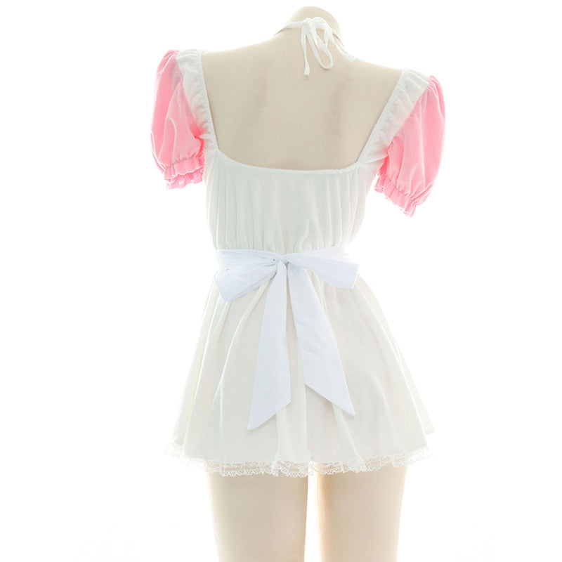 Cute Apron Dress With Bow