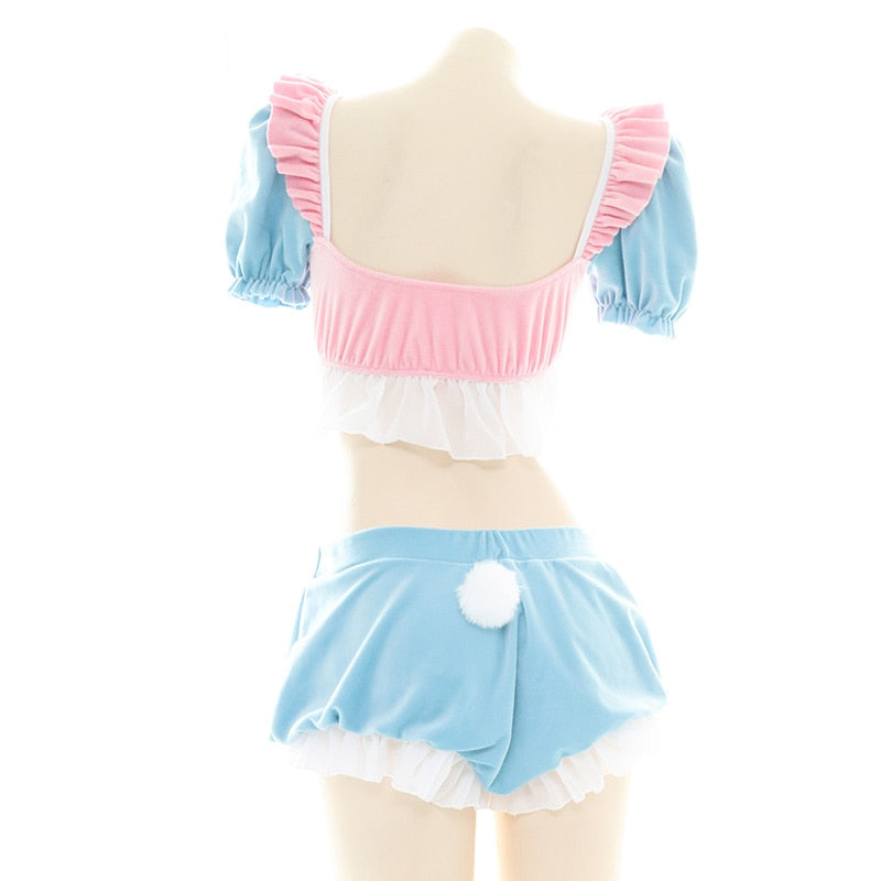 Cute 2 Piece Crop Top & Shorts Set