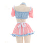 Cute Maid Uniform Crop Top & Skirt Set