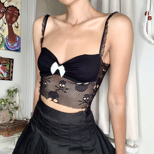 Cute Sexy Mesh Crop Top