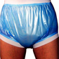 Wide Elastic Blue Waterproof Briefs