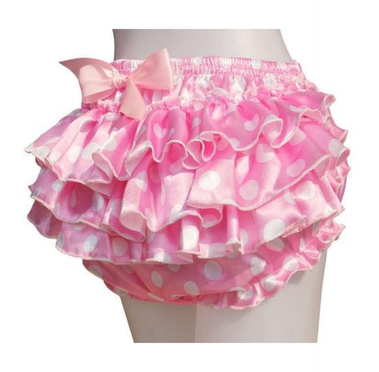 Dreamy Pink Ruffle Diaper Cover Bloomers - ABDL Fantasy Panties