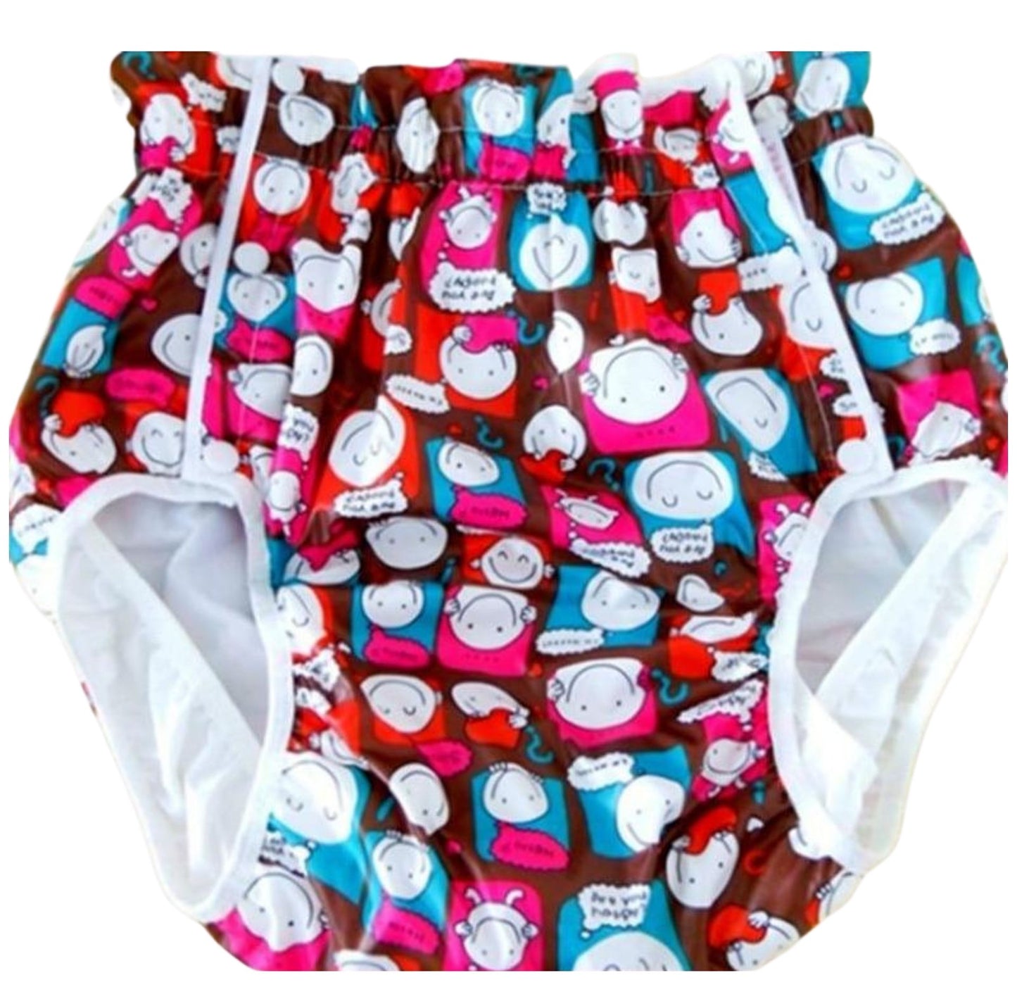 Smiling Face Plastic Diapers Size M