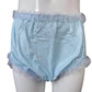 ABDL Baby Blue Frilly Plastic Briefs