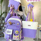 5 Piece Cute Backpack Set