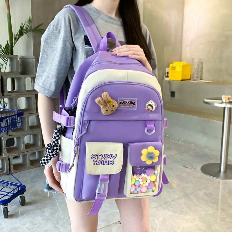 5 Piece Cute Backpack Set