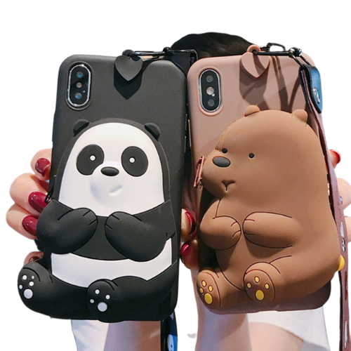 Cute Bear Phone Case (For Samsung Galaxy A50 A10 A30 A70 A7 A9S S8 S9 S10 Note 9 J4 J6)