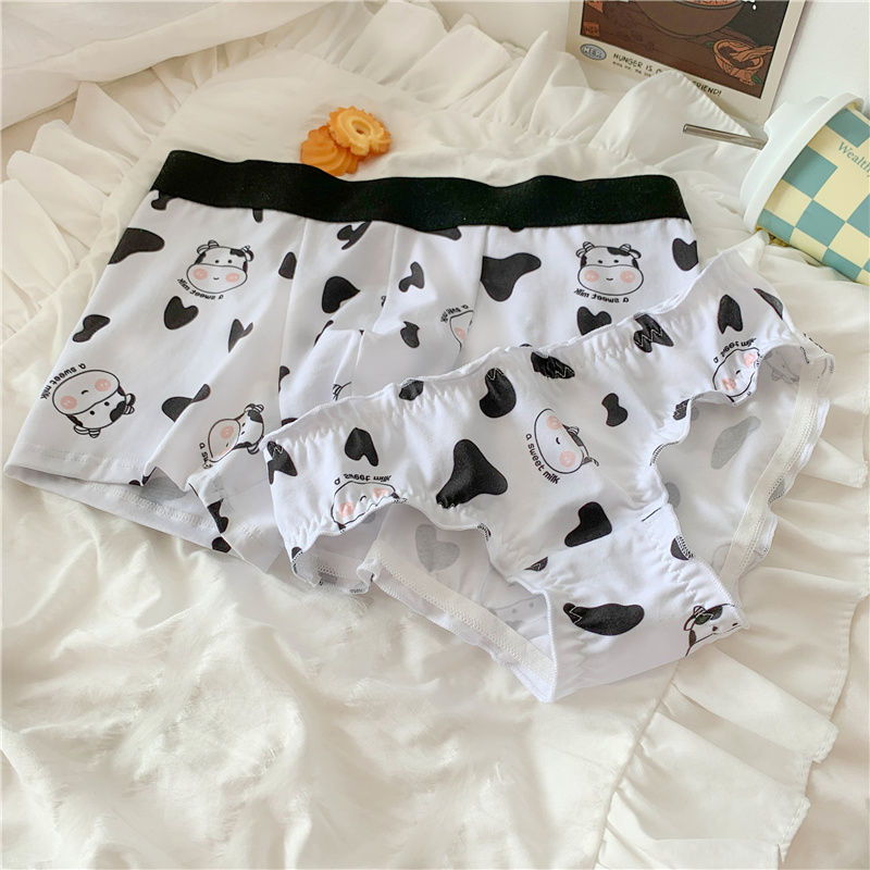 Cute His & Hers Cow Print Undies