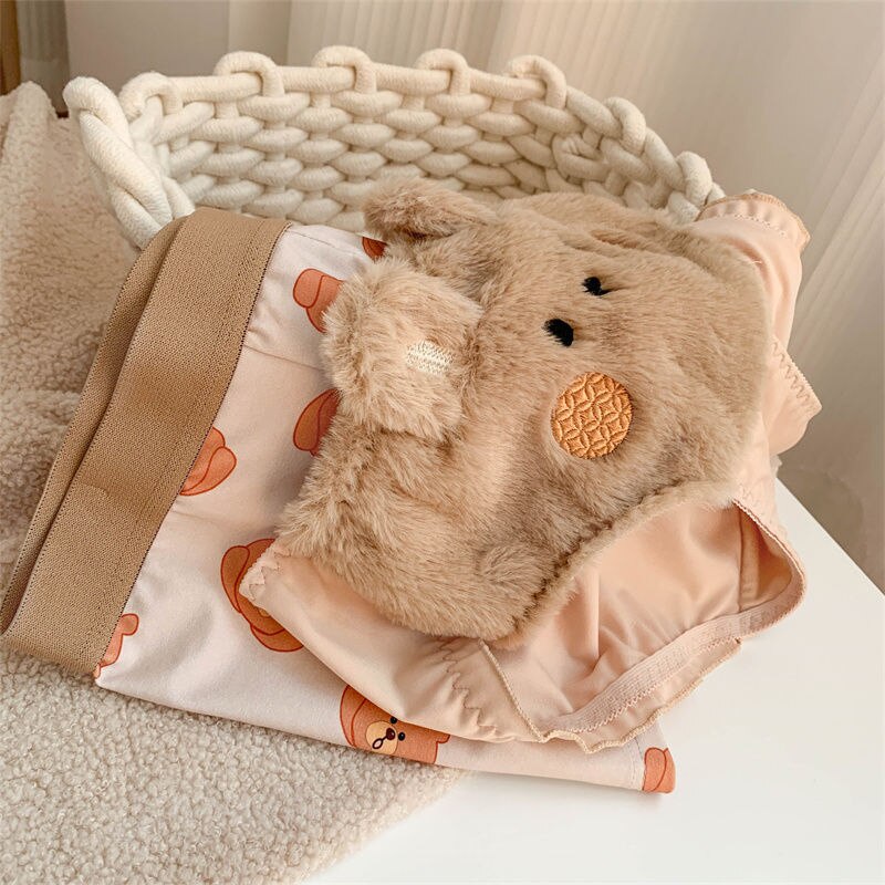 Cute Plush His & Hears Bear Lingerie Set