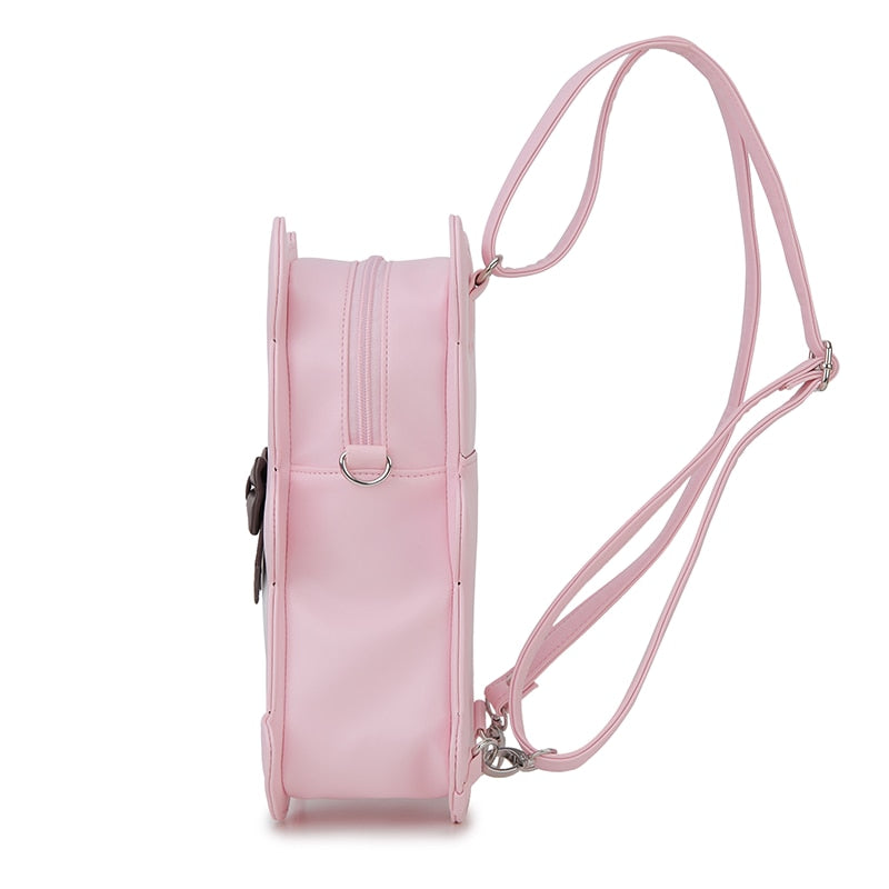 Cute Pink Bear Shaped Backpack/Crossbody Bag (3 in 1)