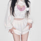 Warm Sweet Two Piece Shorts & Hoodie Set