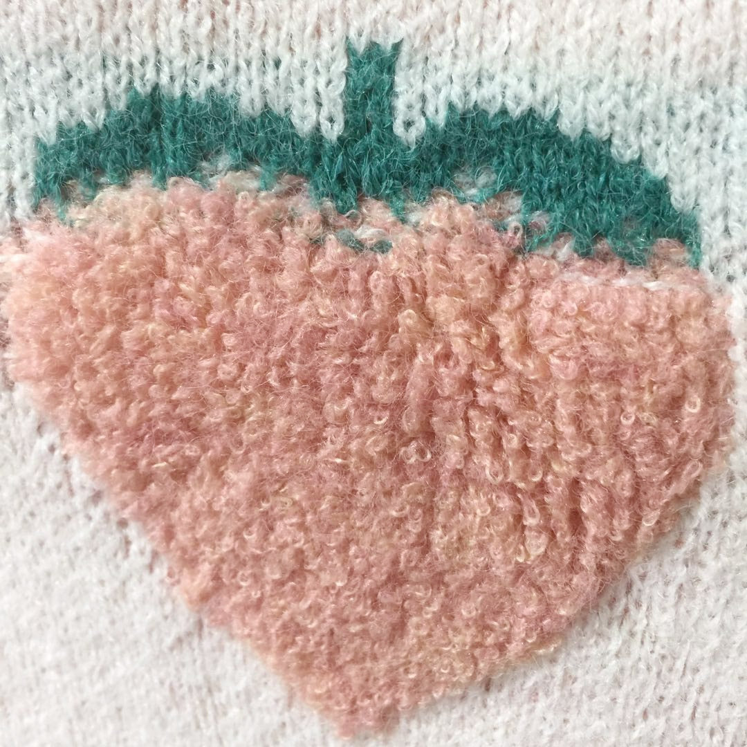 Cute Strawberry Print Sweater