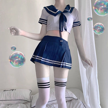 Cute Schoolgirl 2 Piece Uniform Set