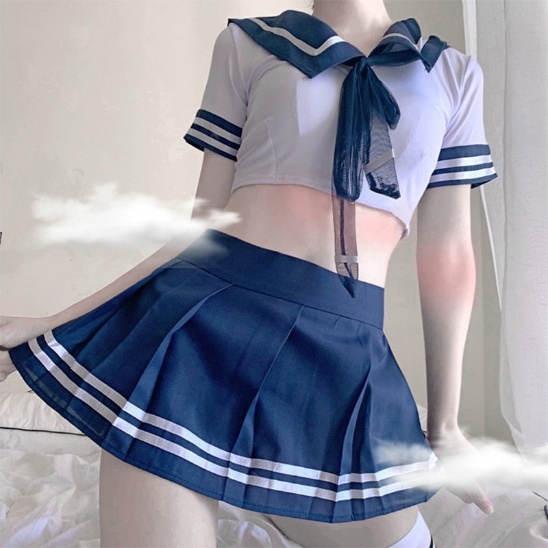 Cute Schoolgirl 2 Piece Uniform Set