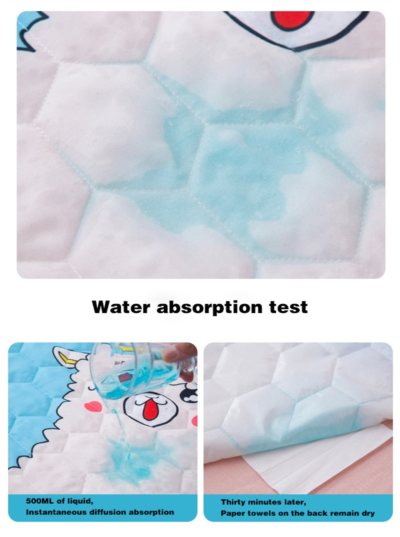 Little Zoo Friends Waterproof Washable Cotton Changing Pad