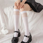 Cute Bows & Mesh Knee High Socks