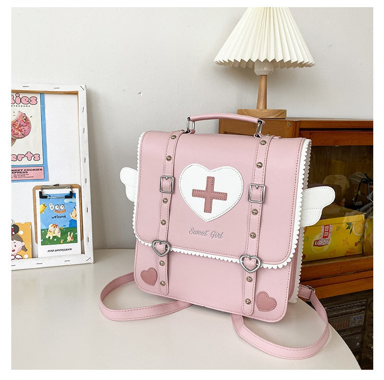 Cute Sweet Girl Pink Backpack