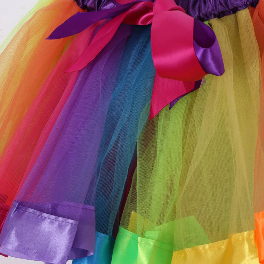 Multicolor 3 Layer Tutu Skirt