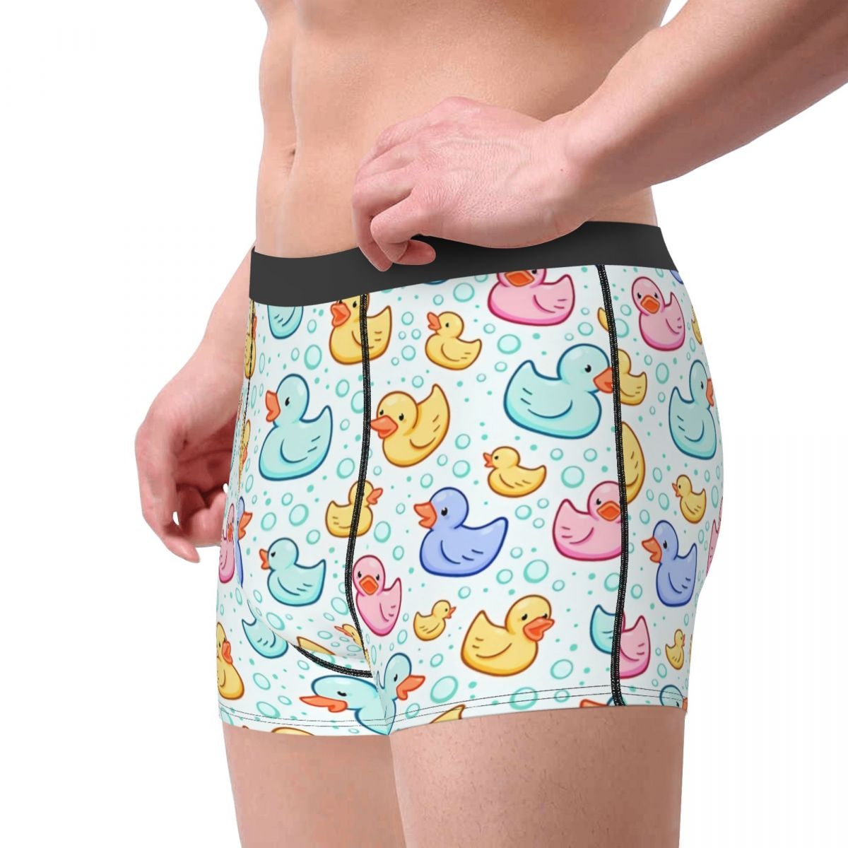 ABDL Men's Little Ducks Cartoon Boxers