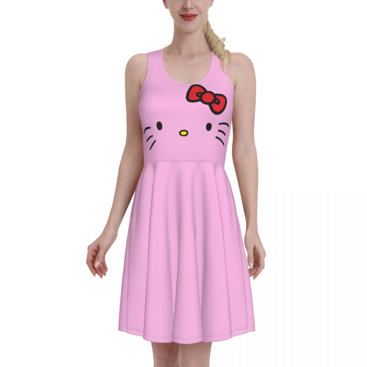 Cute Pink Cat ABDL Dress