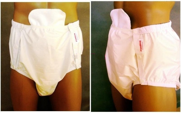 Non-Disposable White Adult Diapers