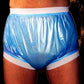 Wide Elastic Blue Waterproof Briefs