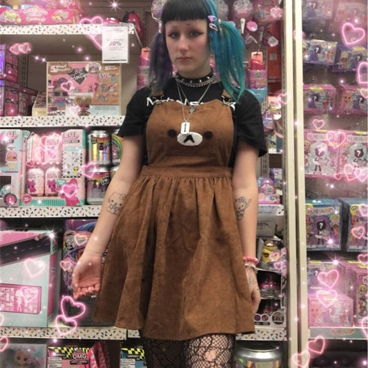 Cute Overall Bear Dress