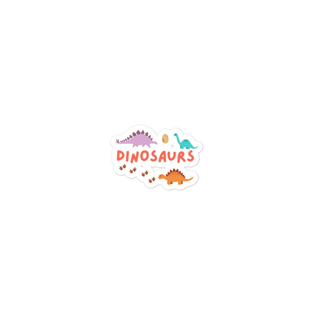 Little Dinosaurs Bubble-Free Stickers