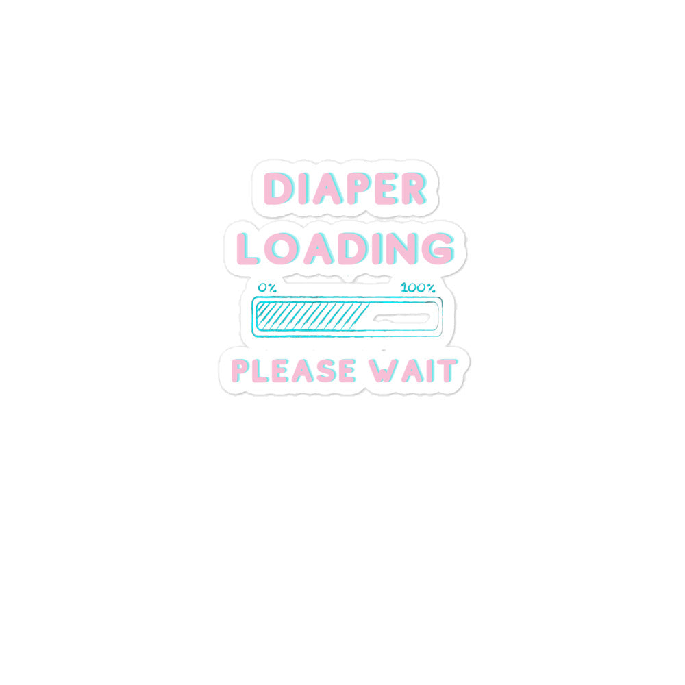 Diaper Loading Bubble-free Stickers