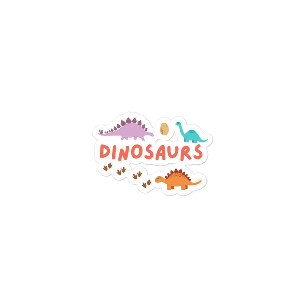 Little Dinosaurs Bubble-Free Stickers