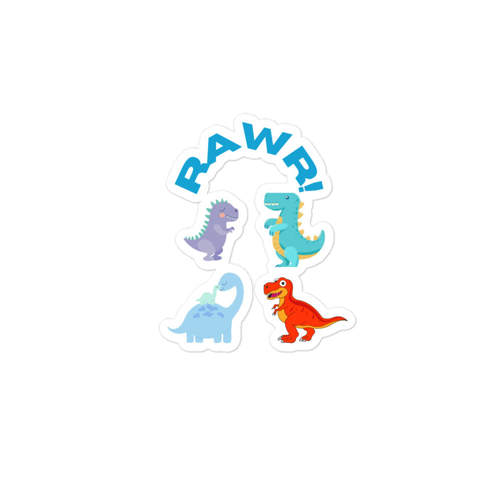 RAWR! Dinosaurs Bubble-Free Stickers