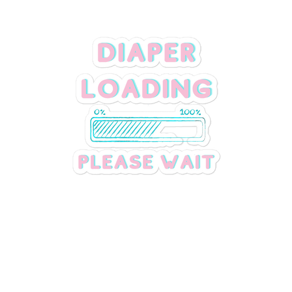 Diaper Loading Bubble-free Stickers