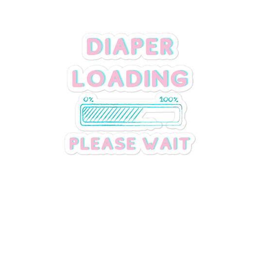 Diaper Loading Bubble-free Stickers