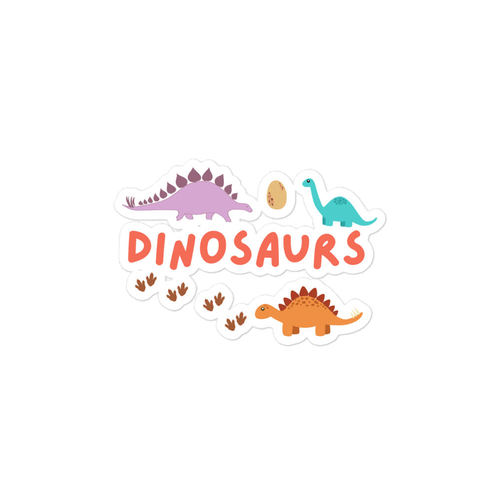 Little Dinosaurs Bubble-Free Stickers