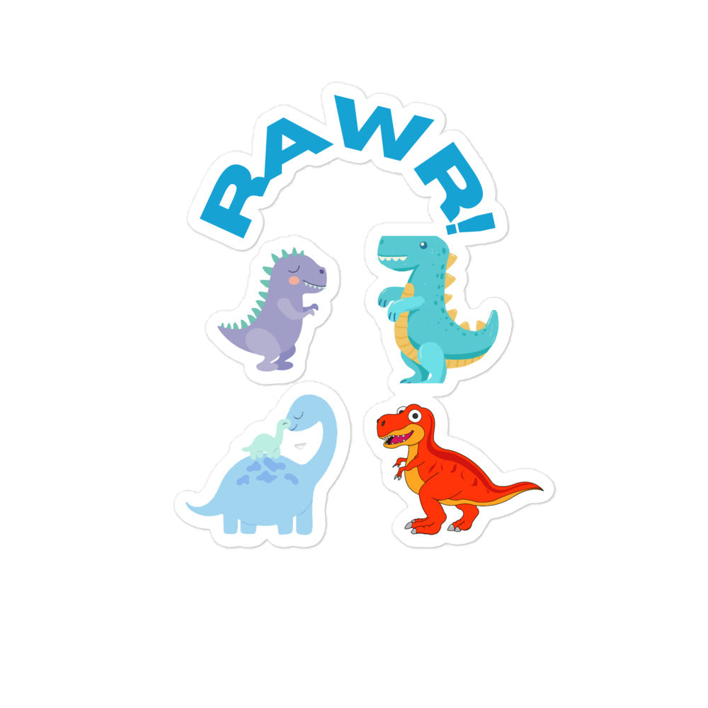 RAWR! Dinosaurs Bubble-Free Stickers