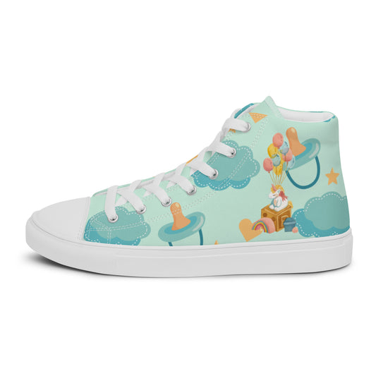 Adult Baby For Life High Top Canvas Shoes