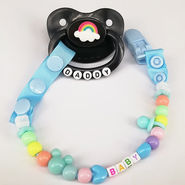 ABDL Pacifier & Clip Holder Set