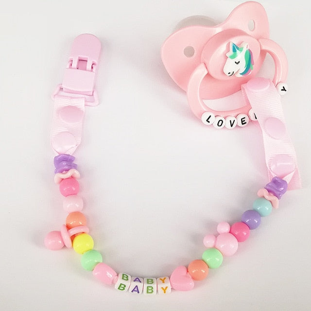 ABDL Pacifier & Clip Holder Set