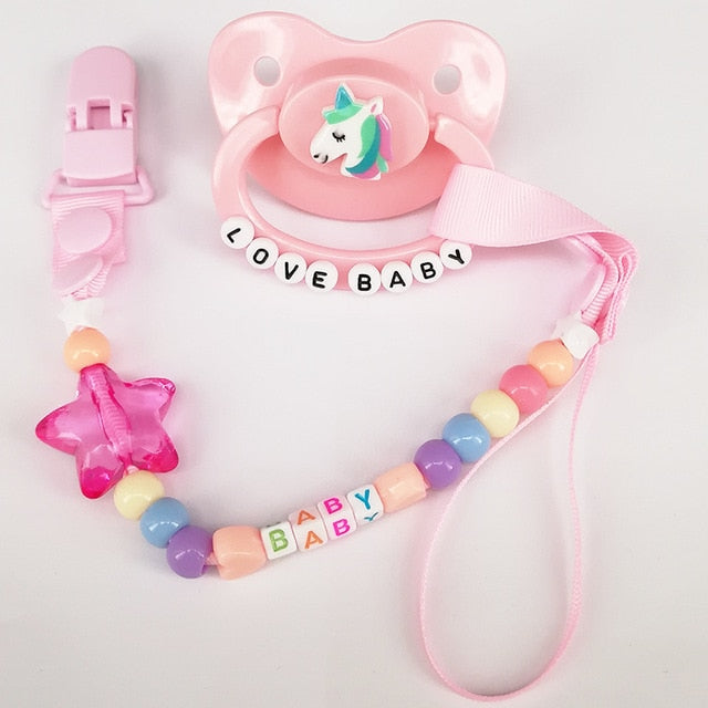 ABDL Pacifier & Clip Holder Set