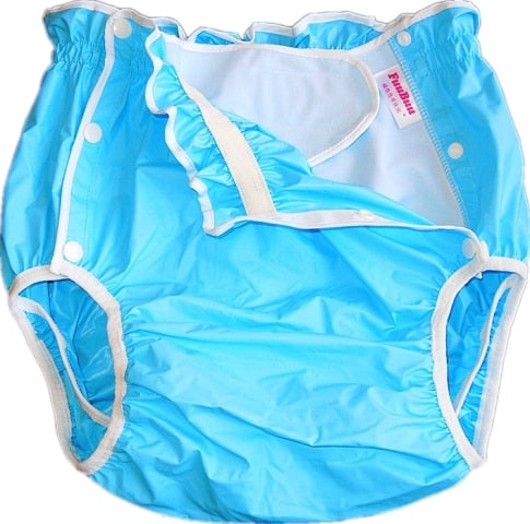 Blue Frilly Waterproof Briefs Size L