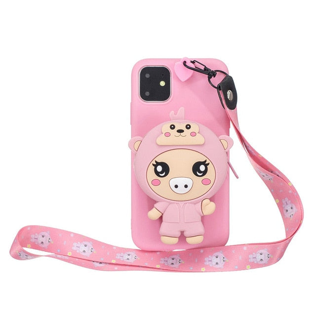 Cute Bear Phone Case (For Samsung Galaxy A50 A10 A30 A70 A7 A9S S8 S9 S10 Note 9 J4 J6)