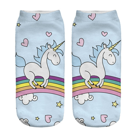 Cute Unicorn Ankle Socks