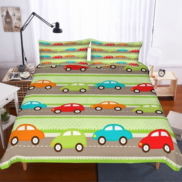 Little Cars Bedding Set